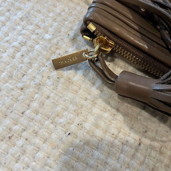 Thacker Leather Fringe Ring Bangle Wristlet - Picture 5 of 10